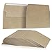100 Pack Printable A7 Brown Envelopes for 5x7 Cards, Wedding Invitations, Birthday, Graduation, Self-Adhesive Flap for Mailing (5.25 x 7.25 In)