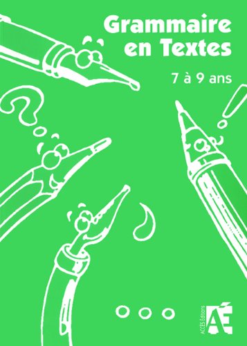 Grammaire en textes