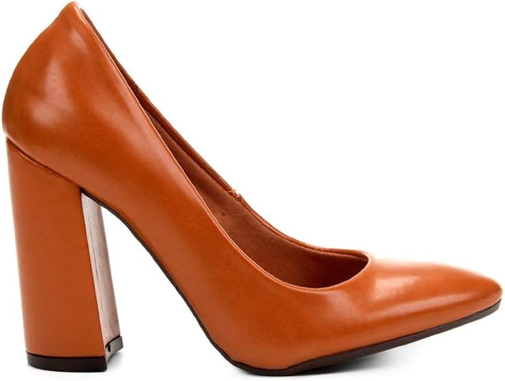 scarpin ala salto alto bico redondo