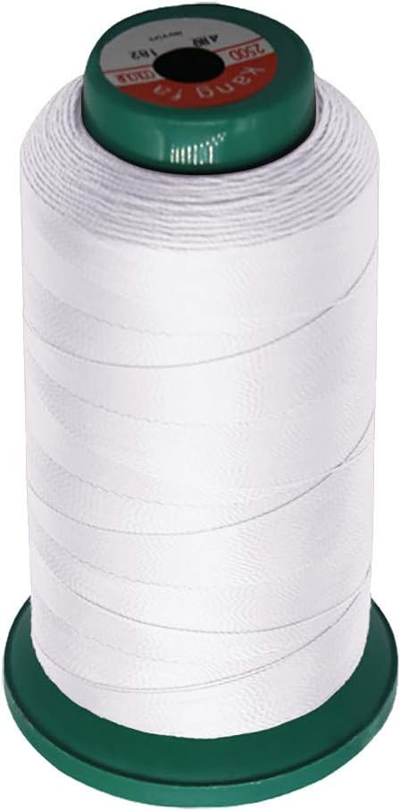 Ktyssp Household Polyester Sewing Thread 210D/3 High Strength Line 1190Yards (White)