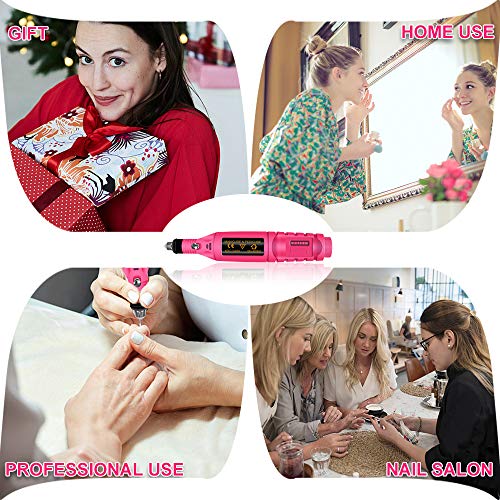 Electric Nail Drill, Acrylic Nail Tools, Professional Portable Electric Nail Kit, Pen Shape Finger Toe Nail Care, Electric Nail Polishing Machine, Nail File Nail Tips Manicure Pedicure Machine set - Thumbnail 6