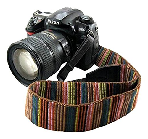 Eorefo CAI-Neck Strap Camera Strap Bohemia Shoulder Neck Universal Camcorder Belt Strap for All DSLR Camera Nikon Canon Sony Olympus Samsung Pentax Fujifilm Colorful