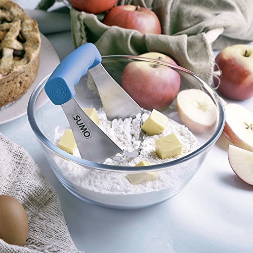 SUMO Pastry Dough Blender: Make Perfect Pie Crust · Sharp Blades · Sturdy & Heavy Duty · Comfortable Grip · Dishwasher Safe · [Blue] - Thumbnail 2