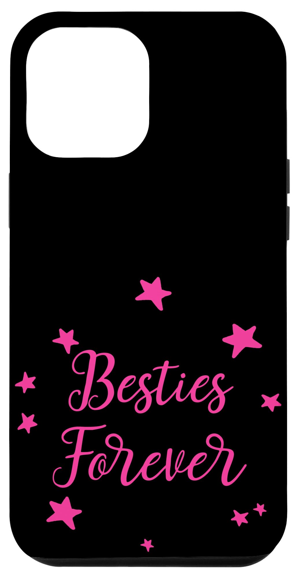 iPhone 15 Plus Best Friends Stars For Besties Forever Friend Funny Black Case