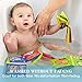 TOP BRIGHT Soft Cloth Books for Babies First Year, Baby Toys 6 to 12 Months Girls and Boys, Crinkly Cloth Book Bath Toys(Pack of 6)