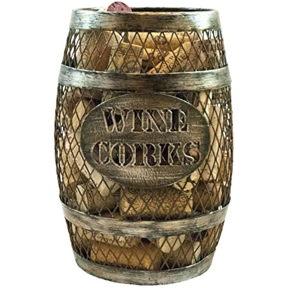 TheopWine Storage & Organization Barrel Shaped Cork Holder (Large