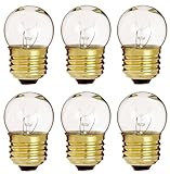 6 Pack Of 7.5-Watt S11 Sign Indicator 7.5S11 Medium (E26) Base Clear Incandescent Light Bulb