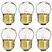 6 Pack Of 7.5-Watt S11 Sign Indicator 7.5S11 Medium (E26) Base Clear Incandescent Light Bulb