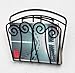 Spectrum Diversified Scroll Wall Mount Magazine Rack, Wall-Mounted Newspaper & Catalog Holder for Home Office, Magazine Holder & Newspaper Organizer, Wall-Mounted Magazine Storage