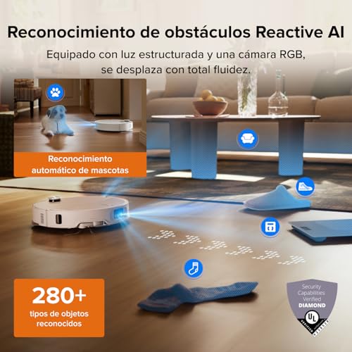 Qrevo Edge 2 Robot Aspirador Succión Extrema de 25000 Pa, Blanco