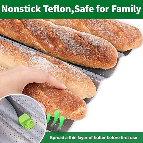 AMAGABELI GARDEN & HOME Baguette Bread Pan 15