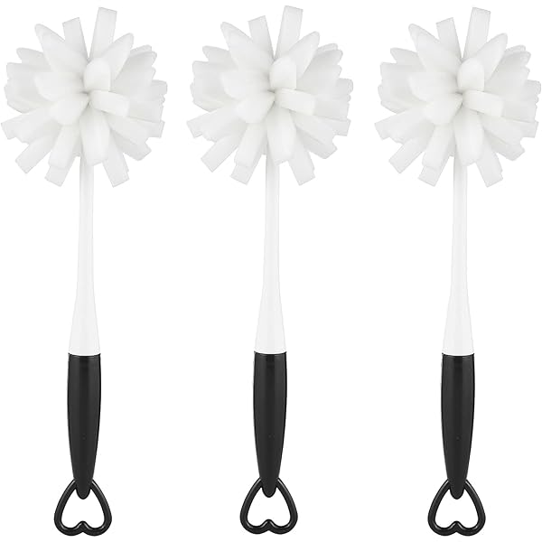 ALINK Cepillo De Limpieza Para Botellas, Juego De 8 Unidades, Para Pajitas, Botellas, Botellas De Agua, Botellas De Cerveza, Termo, Color Negro