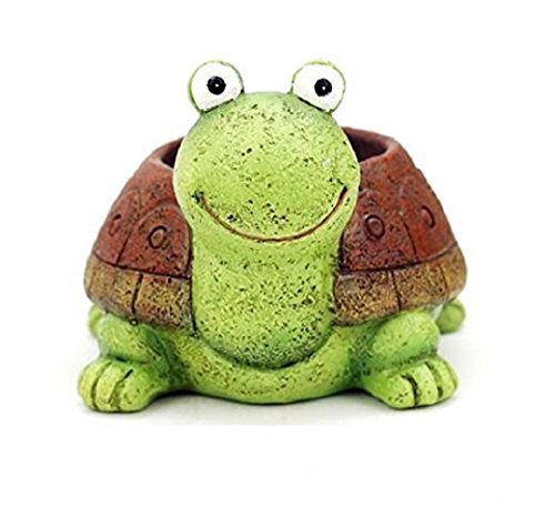 Youfui Indoor Plant Pot Succulent Pencil Holder Cartoon Home Decoration Succulent Planter Flower Pots (Adorkable Turtle)