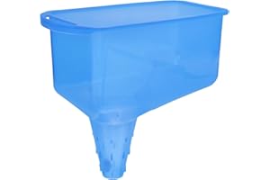 HAWILLOSCH Plastic Square Oil Funnel for Capless Gas Tanks Large Bore Automotive Transmission and Oil Change