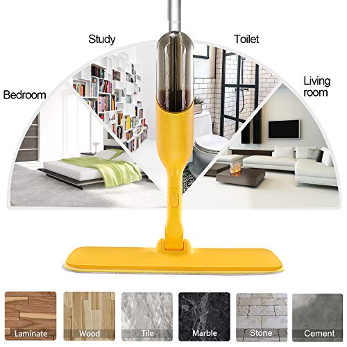 Professional-Microfiber-Spray-Mop-for-Wooden-Floor-Cleaning-with-2-Washable-Mop-Pads-DryWet-for-Kitchen-Household-Mopping-Hardwood-Tile-Floor