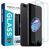 Tech Armor Apple iPhone 7 Plus, iPhone 6 Plus, Ballistic Glass Screen Protector [2-Pack] for iPhone 7 / 6 / 6s Plus (Wireless Phone Accessory)