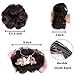 Messy Bun Hair Piece Thick Updo Scrunchies Hair Extensions Ponytail Hair Accessories Dark Blackthumb 4