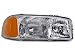 HEADLIGHTSDEPOT Halogen Headlight Compatible with GMC Sierra 1500 2500 3500 HD Yukon XL 1500 2500 Includes Right Passenger Side Headlamp