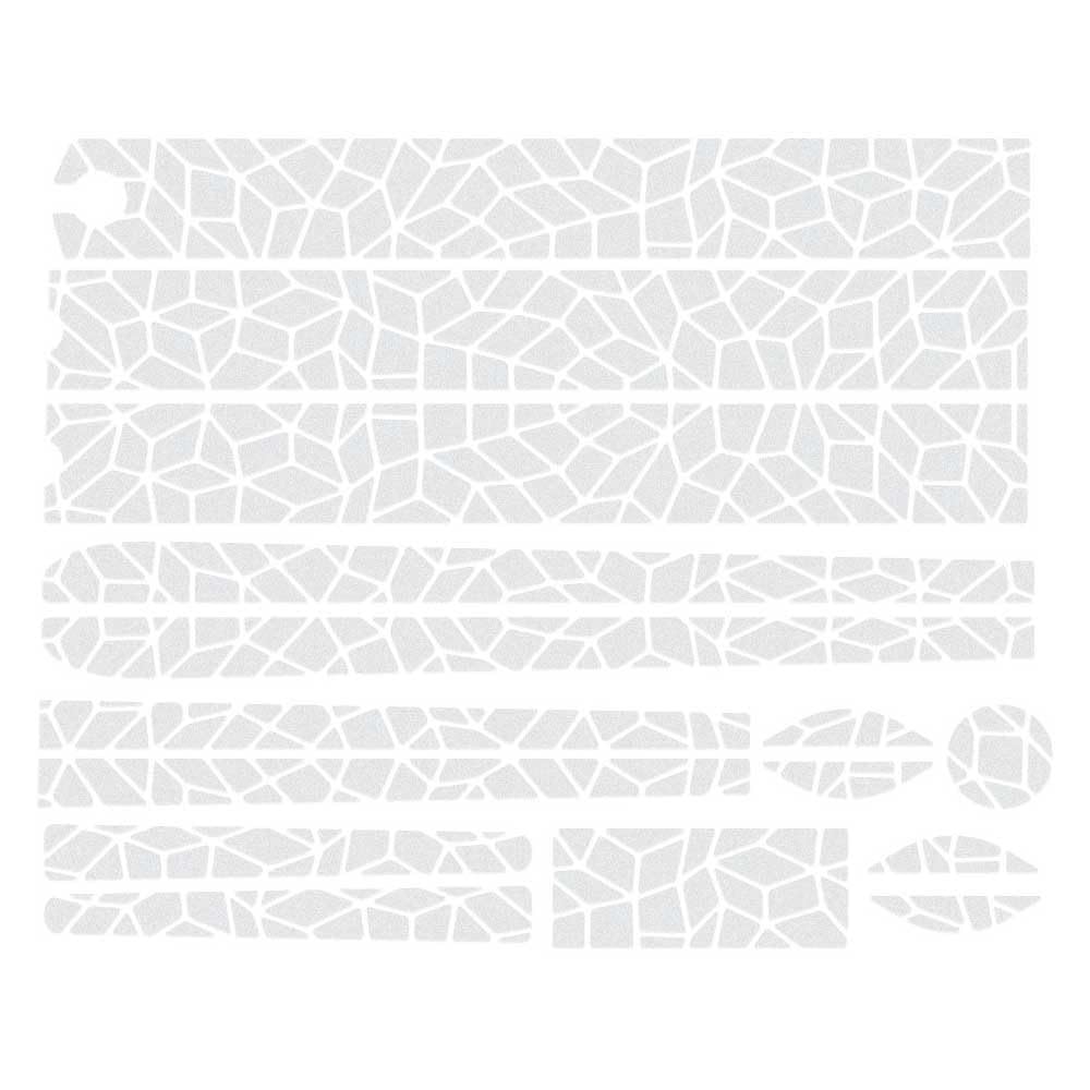 Reflective Berlin Unisex - Adult Bike Kit Mosaic Reflective Stickers, Kitmosaic White, One Size
