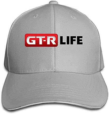 KIPoint Custome Adult GT R Life Sandwich Hats Peaked Cap Ash