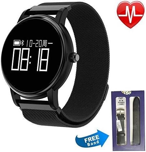 Fitness Tracker, XIZHI XZ333 Smart Watch Activity Tracker Pedometer Waterproof Sports Bracelet with Sleep Monitor Calorie/Step Counter Bluetooth 4.0 for Android IOS (Black)