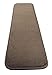 Euro Collection Stair Treads Collection Indoor Skid Slip Resistant Carpet Stair Tread 8 ½ inch x 30 inch (Set of 13, Cappuccino Brown)