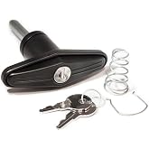 Snugtop Pop Out Lock 713125, Key Lock, Silver, Black
