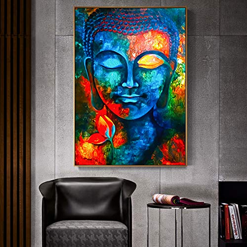 Malen nach Zahlen Erwachsene BuddhaStatue DIY Ölgemälde