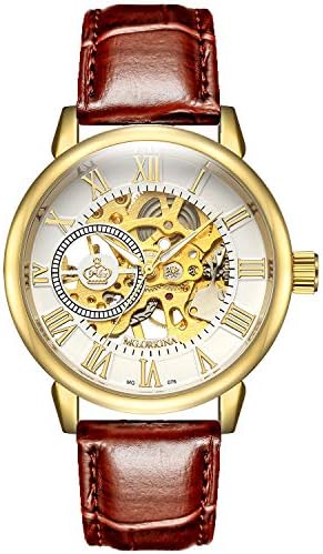Sweetbless Wristwatch Menโs Royal Classic Roman Index Hand-Wind Mechanical Watch