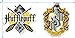 Popfunk Harry Potter Hufflepuff Logo Hogwarts T Shirt & Stickers (Medium) Black