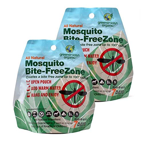 Greenerways Organic Mosquito Repellent Zone New Improved Formula
