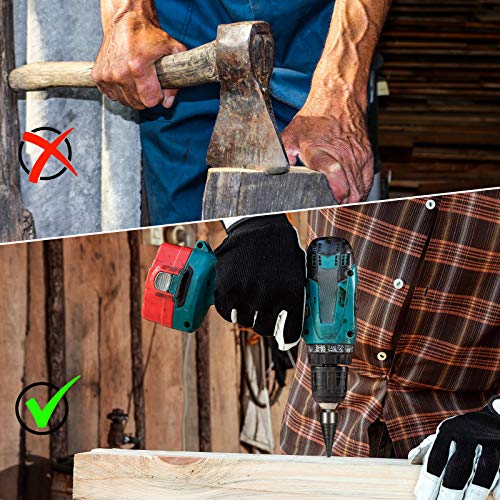 3 Stück 42mm Holz Spaltbohrer Schwarz Metall Bohrer Schraube Kegeltreiber Kaminholz Holzspalter Bohrer Set Elektrisches… – Bild 6