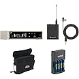 Sennheiser EW-D ME2 Set Digital Wireless Omni Lavalier Microphone System (R1-6: 520 to 576 MHz) Bundle with Rapid Charger and Wireless System Bag