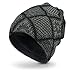 Vbiger Unisex Beanie Hat Knit Cap Windproof Warm Skull Hat For Fall Winter (Dark Grey)