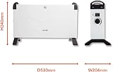 Warmlite WL41007 2000W Convection Heater with Adjustable Thermostat view 6