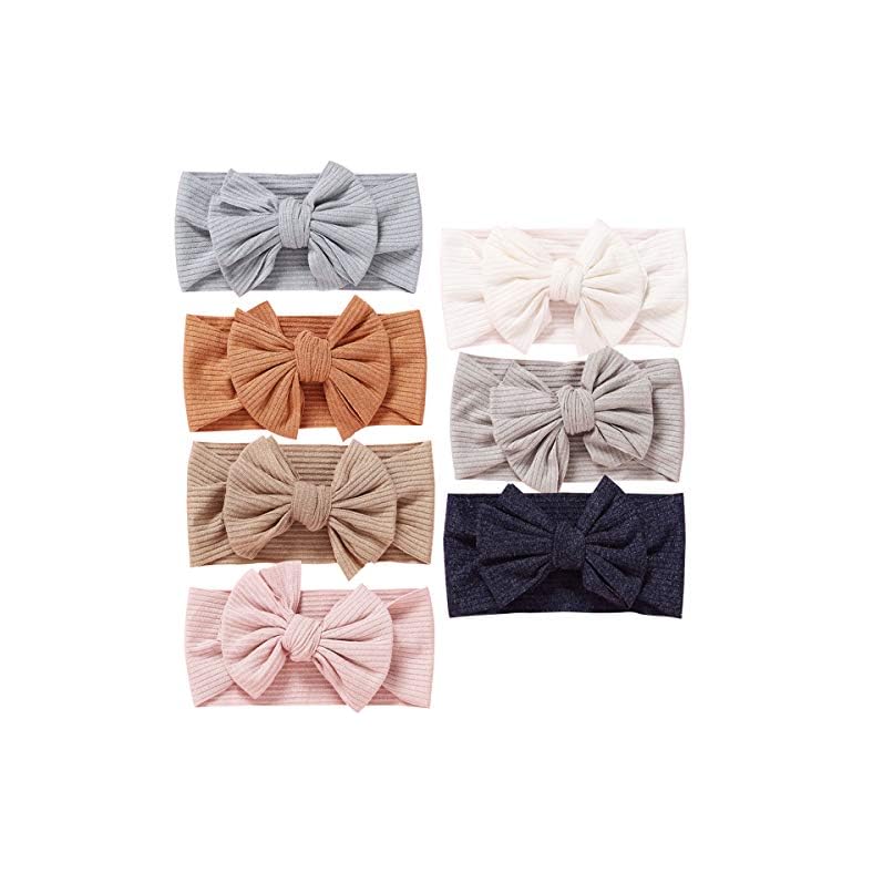Mookiraer Baby Girl Nylon Headbands Christmas Gifts Newborn Infant Toddler Hairbands and Bows Child Hair Accessories
