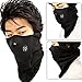KingBig Windproof Half Face Mask, Unisex Winter Warm Dustproof & Windproof Fleece Neck Warm Ski Face Mask with Air Holes for Outdoor Sport Skiing Cycling Motorcycle Riding Snowmobile Snowboard (Black)