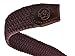 Anmengte Men Fabric Woven Reversible Elastic Stretch Braided Multicolor Buckle Leather Belt (One Size, Coffee)