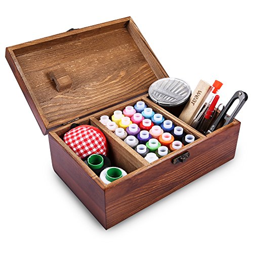 Retrospective Wooden Sewing Box Including Sewing Kit Accessories Muzee Retrospective Wooden Sewing Box Including Sewing Kit Accessories Muzee