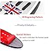 Jaronx Compatible with Mini Cooper Pedal Covers, Anti-Slip Pedals No Drill Gas Brake Pedal+ Footrest Pedal Pads (Compatible with Mini Cooper Countryman, Clubman, Roadster,Hatch,Paceman 2010-2018)
