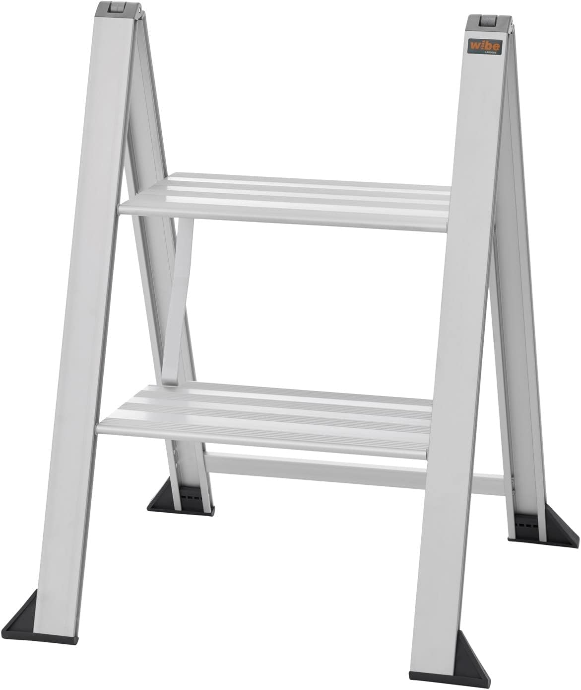 Hultafors Aluminium Mini Step Ladder - Silver, 150kg Load Capacity, Foldable, 3.5cm Flat