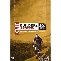 CLIF BUILDERS - Protein Bars - Chocolate Peanut Butter Flavor - 20g Protein (2.4 Ounce, 12 Count) (Now Gluten Free)