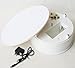 White Electric Motorized Rotating Turntable Display Stand 20cm Diameter 1.5kg Centric Loading