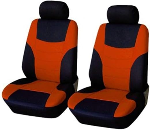 Amazon Booinyシートカバー 9枚セット 4枚セット カーシートカバー 普通 車防塵 汚れ防止シートカバー 全席ヘッドレストカバー 5 フロントシートカバー 2 後席クッションカバー 1 バックシートクッションカバー 1 フックパック 1 カー用品 オレンジ 4枚セット