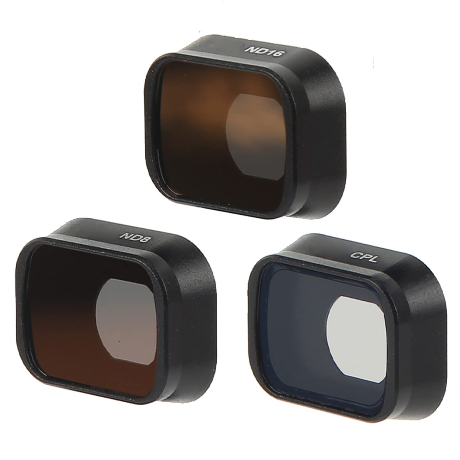 Goshyda ND Filters Set, 3PCS CPL ND8 ND16, Aluminum Alloy Frame Optical Glass, Multi Coated Drone Camera Lens Filter Accessories, for DJI Mini 3 Pro