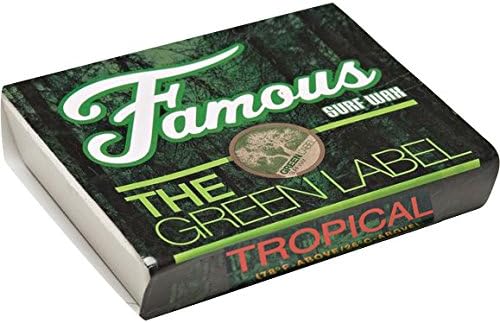 Famous Surf Green Label Tropical Organic Surf Wax