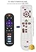 Anderic RRU401 4-in-1 Advanced Universal with Backlight and Learning for All TVs, Roku Player, BluRay Player, Audio system, Xbox, and more - Universal Remote Control - Black