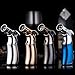 Jobon Quad Jet Straight Flame Butane Spray Torch Cigar Lighter ZB-659 one second to cool itself down (Nickel)