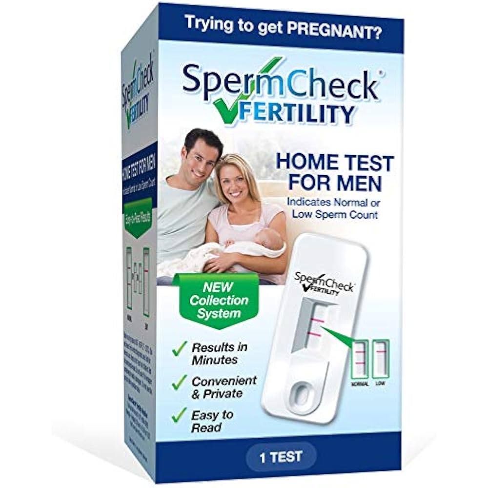 Spermcheck Fertility Home Test Kit For Men Shows Normal Low Count