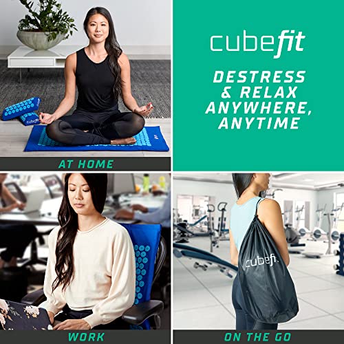 CubeFit Acupressure Mat & Essentials Kit, XL Accupressure Body Mat